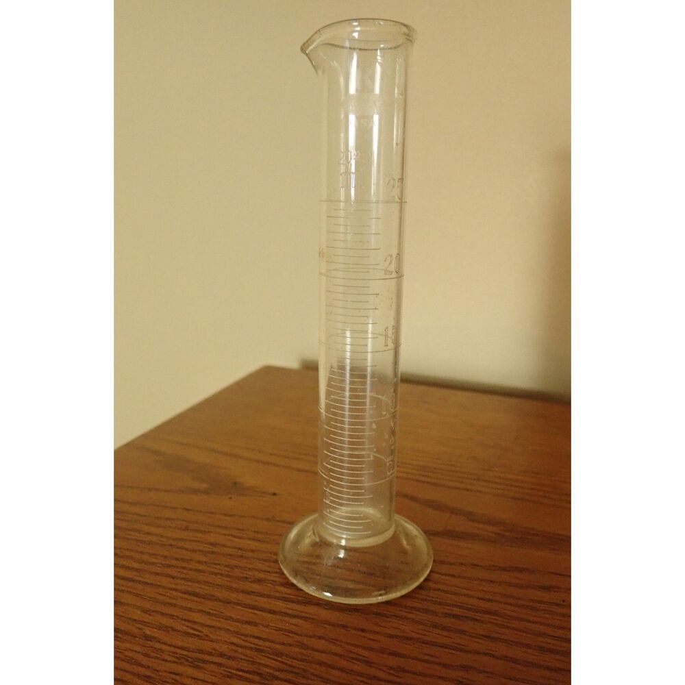 Kimax Glass 25mL TD Single Metric Scale Cylinder Bud Vase Flower Beaker Clear